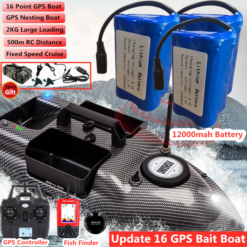 Fish Finder Transducer - 16 Punt Gps Dubbele Positie Cruise