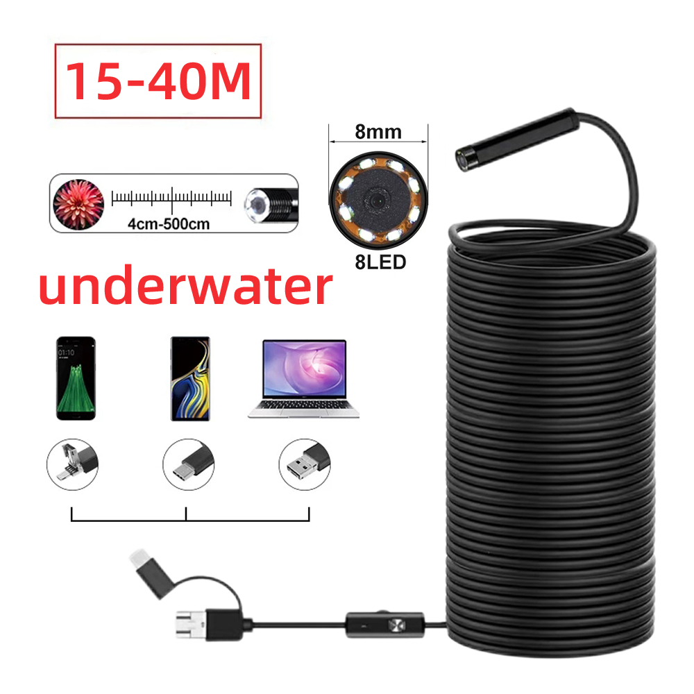 Fish Finder Cable - 40m viszoeker mini camera endoscoop 720p