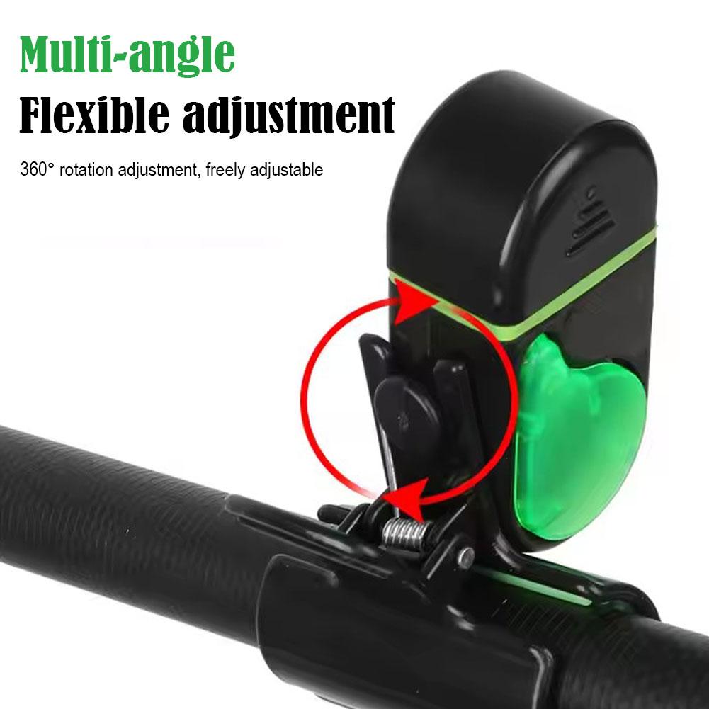 Fish Alarm - Visbeetmelder met LED-lampje, clip-on elektronische visbeetmelder