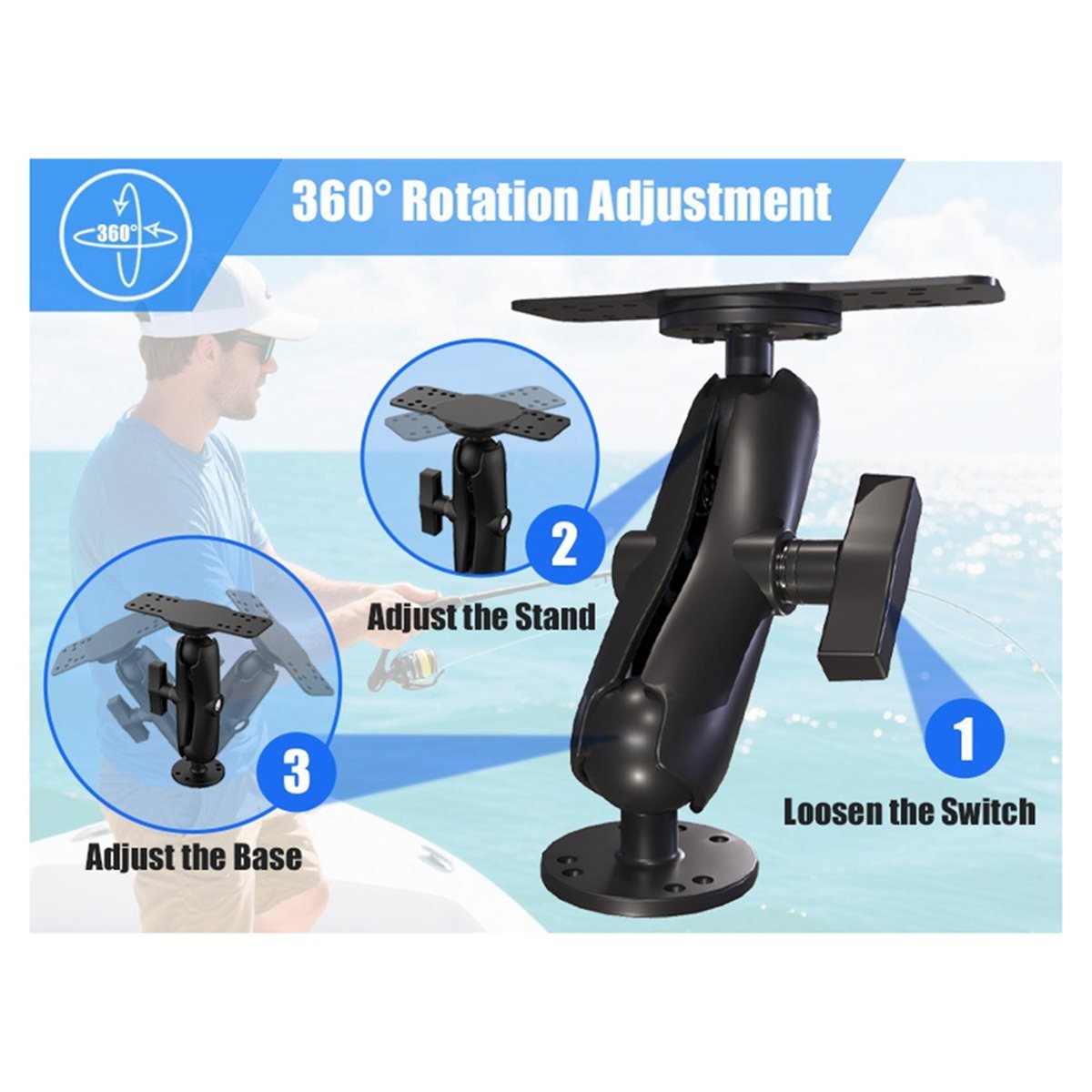X08A Aluminium Fishfinder Moun - Fish Finder Mount recensie en prijs