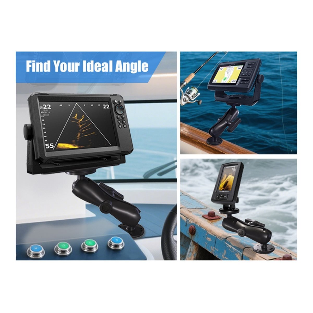 X08A Aluminium Fishfinder Moun - Fish Finder Mount recensie en prijs